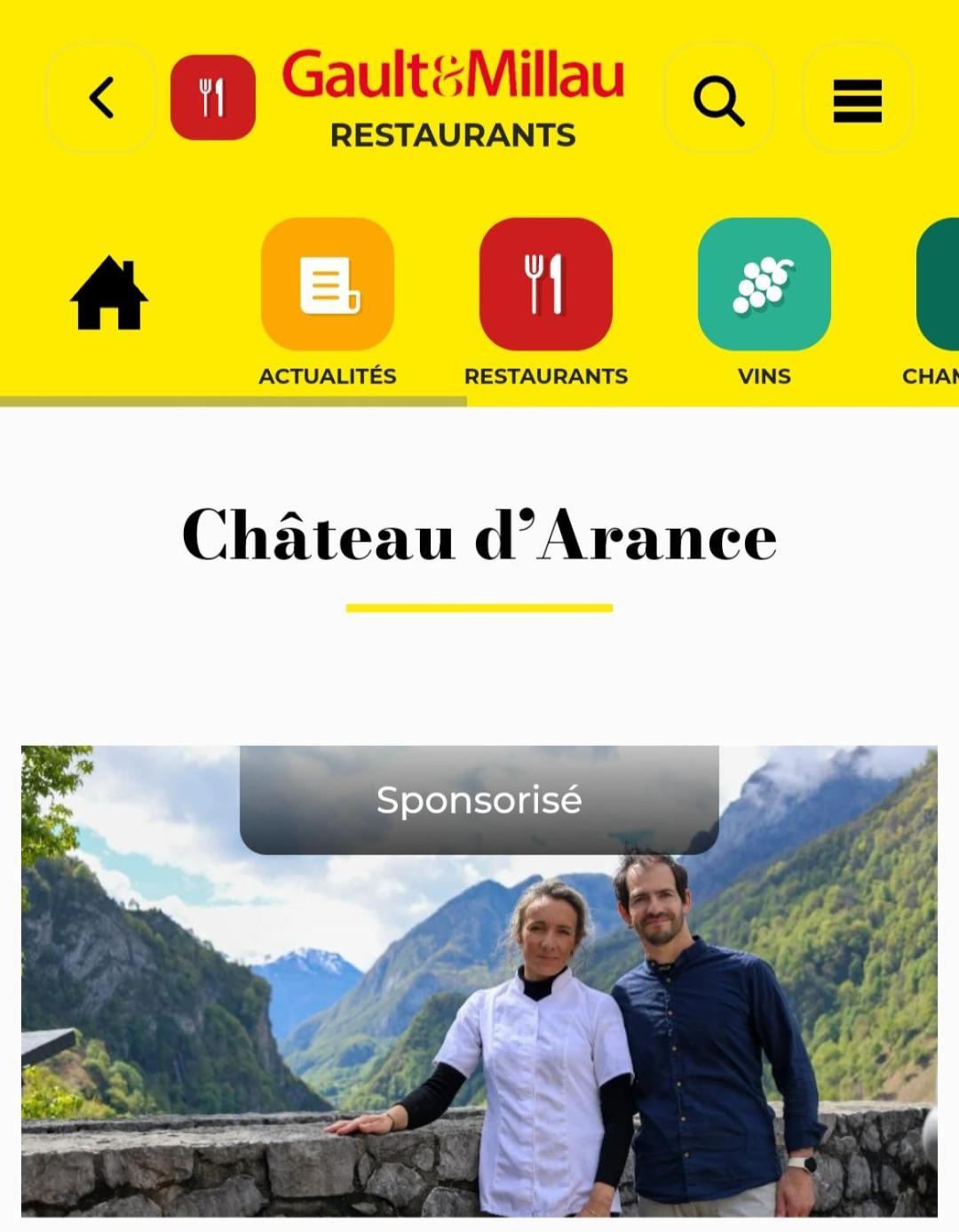 Chateau D'Arance Hotel Restaurant Espace Bien-Etre Cette-Eygun Екстер'єр фото
